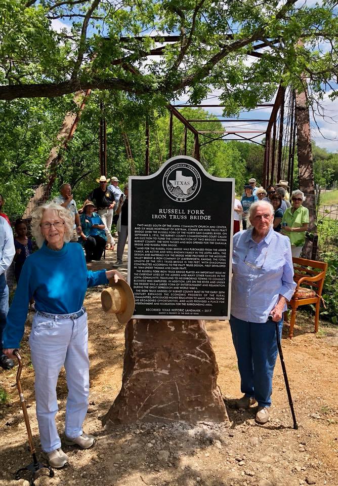 Dedication of Russell Fork Iron Truss Bridge marker, 2018